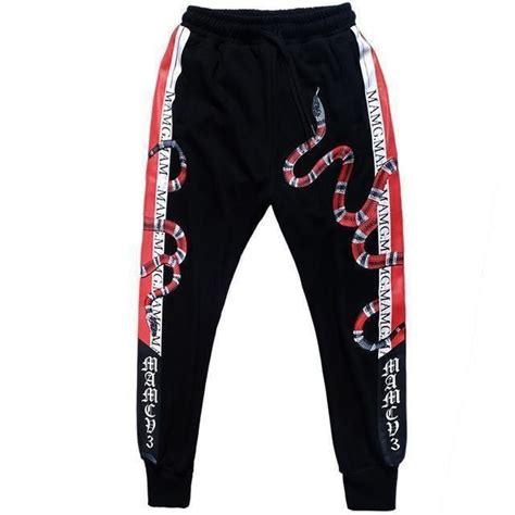 gucci snake joggers|gucci sweatpants for men.